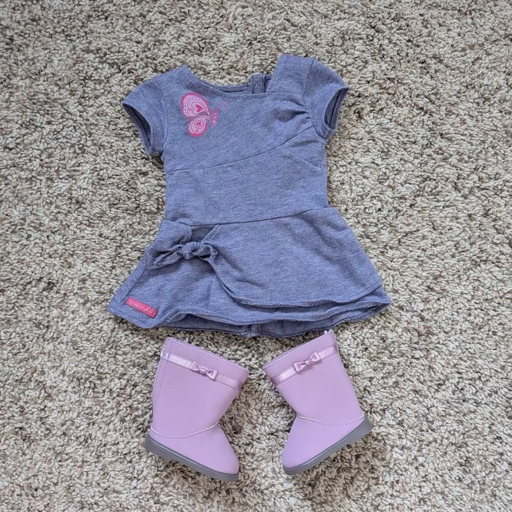 American Girl Doll Butterfly Twist Dress Set Just Like You Retired